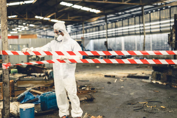 Professional Sewage Cleanup technician working in West Columbia, SC